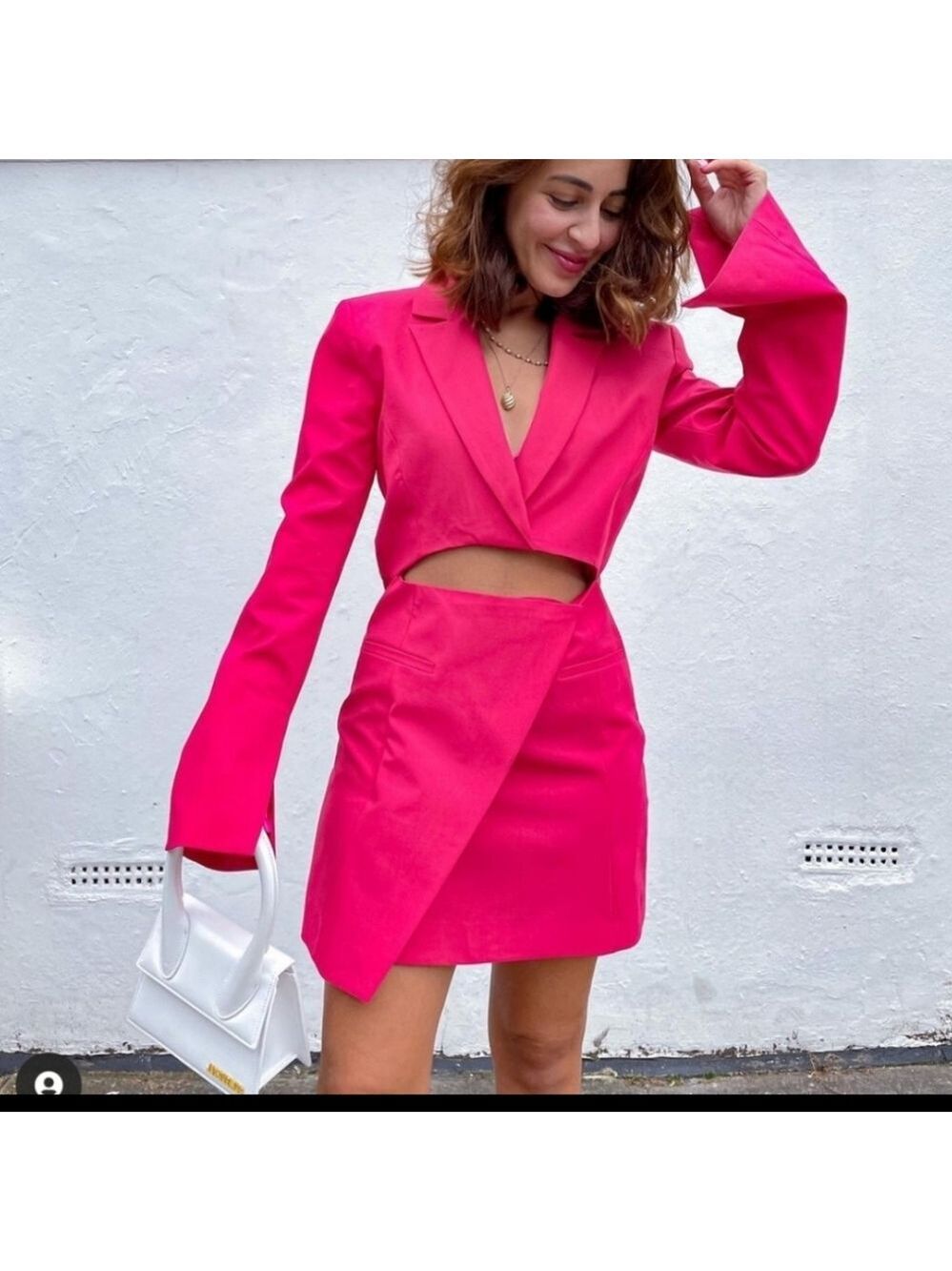 NWT Zara Cut Out Blazer Dress, Size L